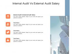 Internal audit vs external audit salary ppt powerpoint presentation infographics ideas cpb