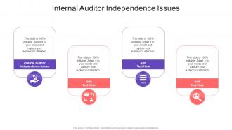Internal Auditor Independence Issues In Powerpoint And Google Slides Cpb
