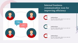 Internal Business Communication Icon For Improving Efficiency
