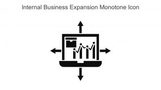 Internal Business Expansion Monotone Icon In Powerpoint Pptx Png And Editable Eps Format
