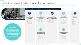 Internal Communication Model For Corporates Internal Communication Guide