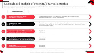 Internal Communication Research And Analysis Of Companys Current Strategy SS V