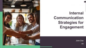 Internal Communication Strategies For Employee Engagement PPT Information AT