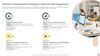 Internal Communication Strategy To Improve Staff Engagement