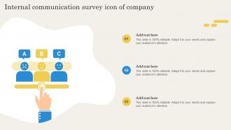 Internal Communication Survey Icon Of Company