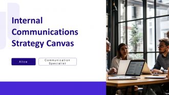 Internal Communications Strategy Canvas PPT PowerPoint AT