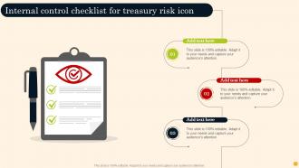 Internal Control Checklist For Treasury Risk Icon