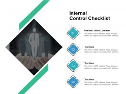 Internal control checklist ppt powerpoint presentation outline clipart cpb