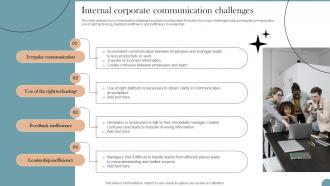 Internal Corporate Communication Challenges Workplace Communication Strategy To Improve