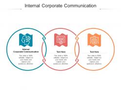 Internal corporate communication ppt powerpoint presentation icon background cpb