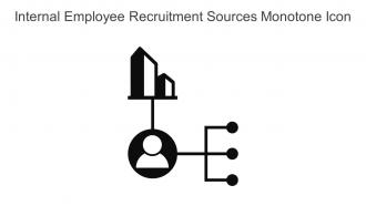 Internal Employee Recruitment Sources Monotone Icon In Powerpoint Pptx Png And Editable Eps Format