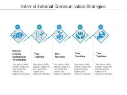 Internal external communication strategies ppt powerpoint presentation infographics elements cpb