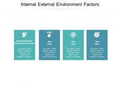 Internal external environment factors ppt powerpoint presentation show maker cpb