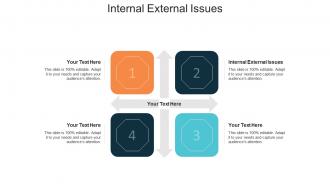 Internal external issues ppt powerpoint presentation infographic template shapes cpb