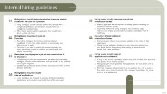 Internal Hiring Guidelines Internal Talent Acquisition Handbook