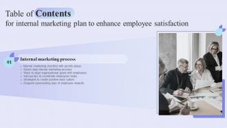 Internal Marketing Plan To Enhance Employee Satisfaction Table Of Contents MKT SS V