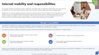 Internal Mobility And Responsibilities Talent Acquisition Process Framework Ppt Formats
