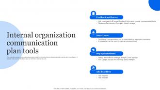Internal Organization Communication Plan Tools