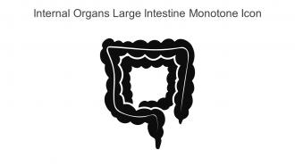 Internal Organs Large Intestine Monotone Icon In Powerpoint Pptx Png And Editable Eps Format