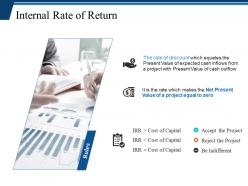 Internal rate of return ppt icon