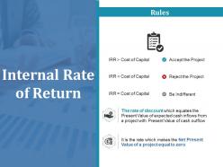 Internal rate of return ppt slides