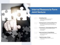 Internal reasons to form joint venture