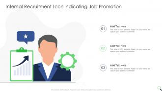 Internal Recruitment Icon Indicating Job Promotion