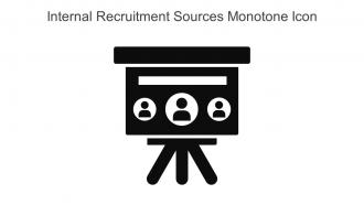 Internal Recruitment Sources Monotone Icon In Powerpoint Pptx Png And Editable Eps Format