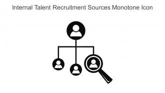 Internal Talent Recruitment Sources Monotone Icon In Powerpoint Pptx Png And Editable Eps Format