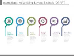 International advertising layout example of ppt
