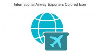 International Airway Exporters Colored Icon In Powerpoint Pptx Png And Editable Eps Format