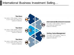 International business investment selling sales management retail management cpb