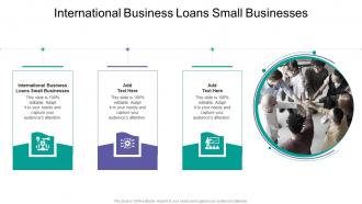 International Business Loans Small Businesses In Powerpoint And Google Slides Cpb