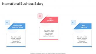 International Business Salary In Powerpoint And Google Slides Cpb