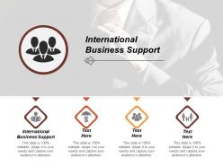 International business support ppt powerpoint presentation model show cpb