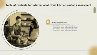International Cloud Kitchen Sector Assessment Powerpoint Presentation Slides Slides Engaging