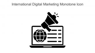 International Digital Marketing Monotone Icon In Powerpoint Pptx Png And Editable Eps Format