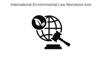 International Environmental Law Monotone Icon In Powerpoint Pptx Png And Editable Eps Format