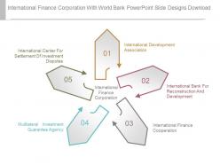 International finance corporation with world bank powerpoint slide designs download