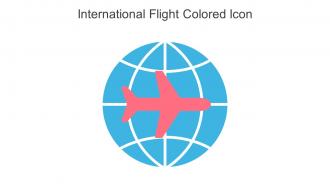 International Flight Colored Icon In Powerpoint Pptx Png And Editable Eps Format