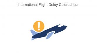 International Flight Delay Colored Icon In Powerpoint Pptx Png And Editable Eps Format