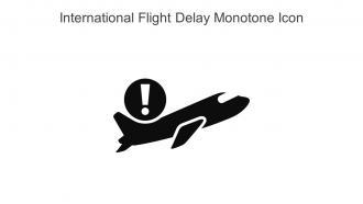 International Flight Delay Monotone Icon In Powerpoint Pptx Png And Editable Eps Format