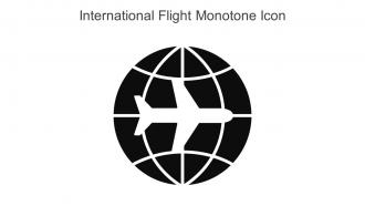 International Flight Monotone Icon In Powerpoint Pptx Png And Editable Eps Format