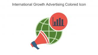 International Growth Advertising Colored Icon In Powerpoint Pptx Png And Editable Eps Format