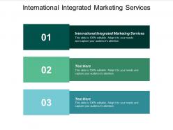 International integrated marketing services ppt powerpoint presentation styles example cpb