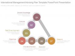 International Management Advising Plan Template Powerpoint Presentation
