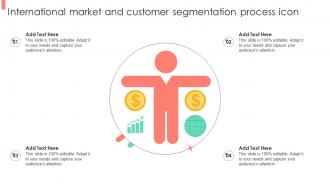 International Market And Customer Segmentation Process Icon