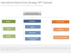 International Market Entry Strategy Ppt Example