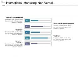 International marketing non verbal communication lead network marketing cpb