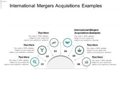 International mergers acquisitions examples ppt powerpoint presentation infographics maker cpb